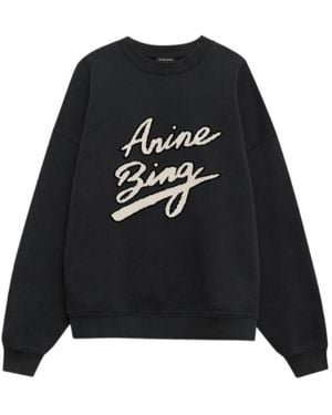 Anine Bing Long Sleeve Sweatshirt - Black