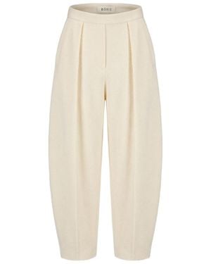Rohe High-Waisted Wide-Leg Casual Trousers - White