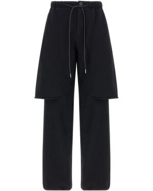 Sacai Trompe L'Oeil Drawstring Bermuda Trousers - Blue