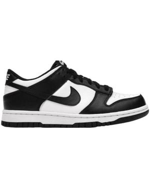 Nike Kids Dunk Low Retro Low-Top Trainers - Black