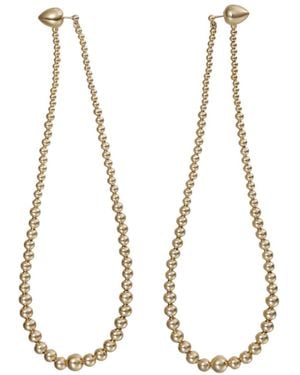 Alaïa Alaïa Drop Shaped Earrings - Metallic