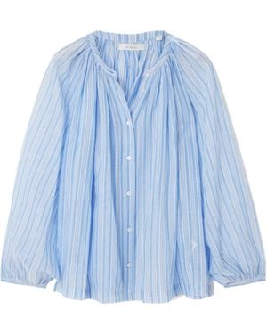 Doen Cottonvoile Blouse - Blue