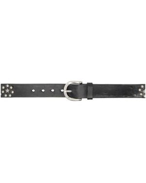 Our Legacy Star Studded Belt - White