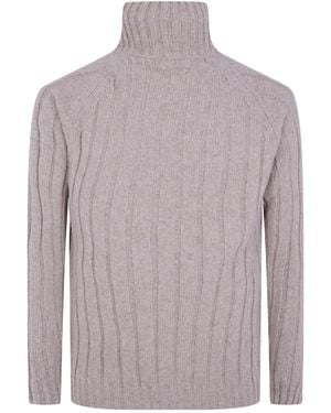 Nuur Long Sleeves Turtle Neck Jumper - Grey