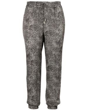 Pt Pantaloni Elastic Waist Casual Trousers - Grey
