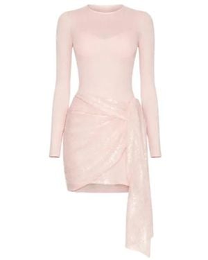 Area Ballerina Sequin-Embellished Mini Dress - Pink