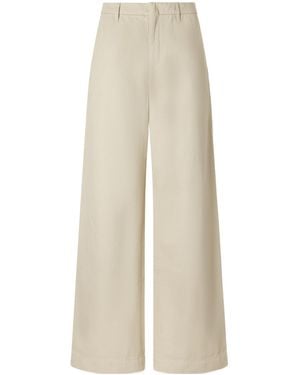 Still Here Cotton Wide-Leg Trousers - Natural