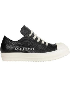 Rick Owens Round-Toe Low-Top Casual Shoes - Black