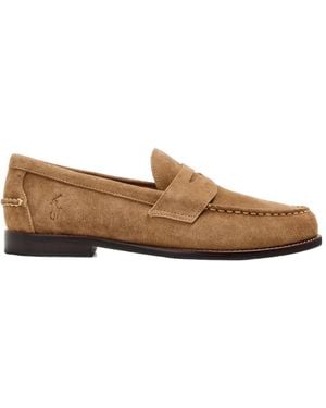 Polo Ralph Lauren Logo Loafers - Brown