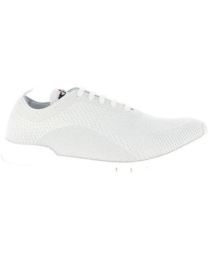 Kiton Fits Lace-Up Trainers - White