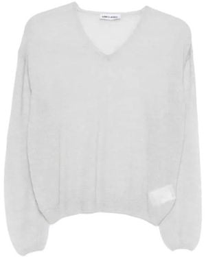 Low Classic V-Neck Sweater - White