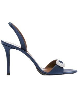 Giuseppe Zanotti 100Mm Slingback Embellished Heeled Sandals - Blue