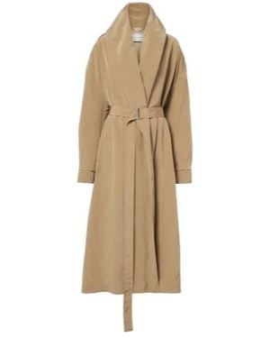 Magda Butrym Belted Technical Coat - Natural