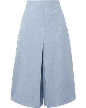 Valentino Slit Midi Skirt - Blue