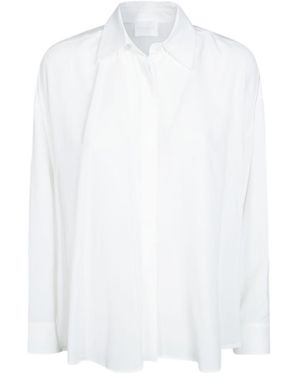 Dondup Oversized Crepe De Chine Shirt - White