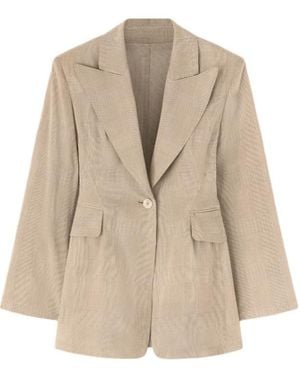 Ermanno Scervino Fitted Single-Breasted Jacket - Natural