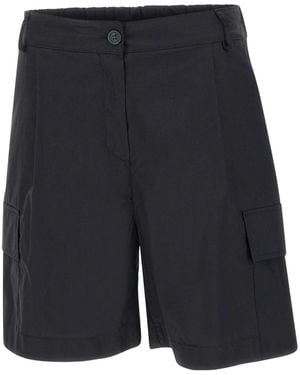 Kaos Poplin Cotton Shorts - Blue
