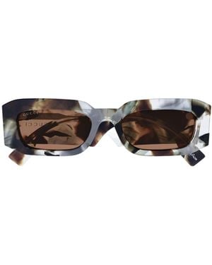 Gucci Rectangle Sunglasses - White