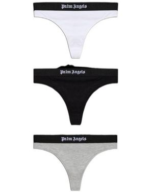 Palm Angels Solid Color Underwear Set - White