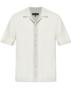 Rag & Bone Short-Sleeve Button-Up Shirt - White