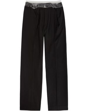 Maison Margiela Straight-Leg Trousers - Black