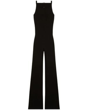 Courreges Courrèges Sleeveless Knitted Jumpsuit - Black