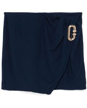 CASABLANCA Pleated Drapped Skirt - Blue