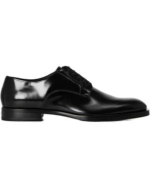 Dolce & Gabbana Glossy Oxford Formal Leather Shoes - Black
