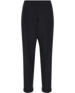 Alberto Biani Cropped Tailored Pants - Black