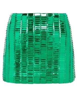 The Attico Rue Embellished Miniskirt - Green