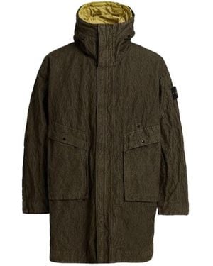 Stone Island Corduroy Parka - Green