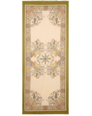 Etro Floral Motif Jacquard Scarf - Natural