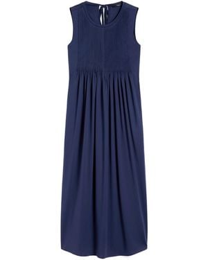 Max Mara Cotton Jersey Fluid Dress - Blue