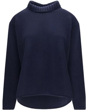 Bottega Veneta Long-Sleeve Knit Top - Blue