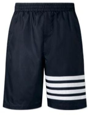 Thom Browne Bar Striped Track Shorts - Blue