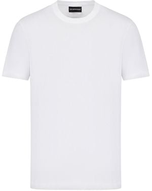 Emporio Armani Short-Sleeved Crewneck T-Shirt - White