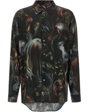Magliano Graphic Printed Long Sleeved Shirt - Black