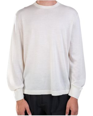 Helmut Lang Curved Sleeve Sweater - White