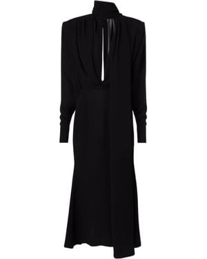 Mugler Long-Sleeved Dress - Black