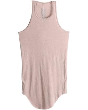 Rick Owens Curved-Hem Racerback Tank Top - Pink
