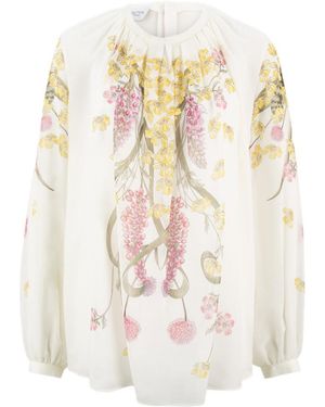 Giambattista Valli Floral-Print Shirt - White