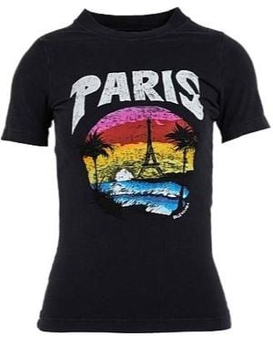 Balenciaga Printed T-Shirt - Black