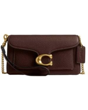COACH Foldover Chain Shoulder Bag - Brown