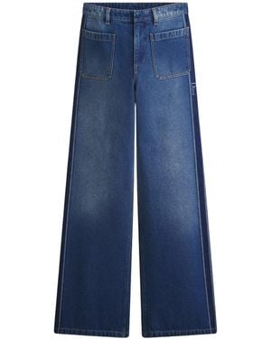 Dior High-Waist Flared Jeans - Blue