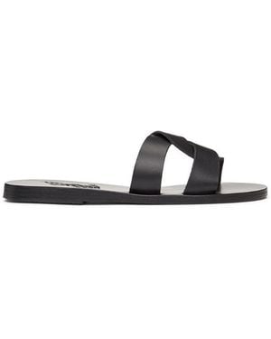 Ancient Greek Sandals Desmos Crossover Leather Sandals - White