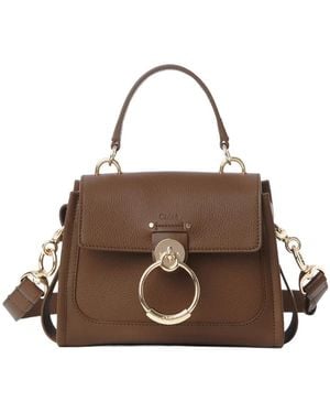 Chloé Tess Mini Shoulder Bag - Brown
