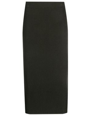 P.A.R.O.S.H. Rib Skirt - Black