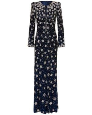 Jenny Packham Madrigal Embellished Gown - Blue
