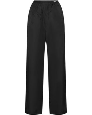 Prada Waist Logo Casual Trousers - Black
