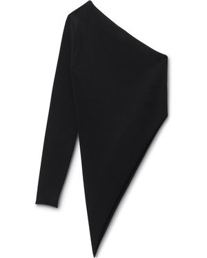 Alexander Wang One-Shoulder Asymmetric Top - Black